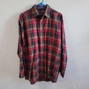Vintage Sir Pendleton Mens Button Up Wool Board Shirt Size Medium‎ Plaid